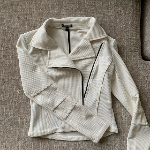 Express White Moto Jacket - Picture 4 of 14